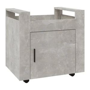 Bureaukastje 60x45x60 cm bewerkt hout betongrijs Bureaukastje 60x45x60 cm bewerkt hout betongrijs