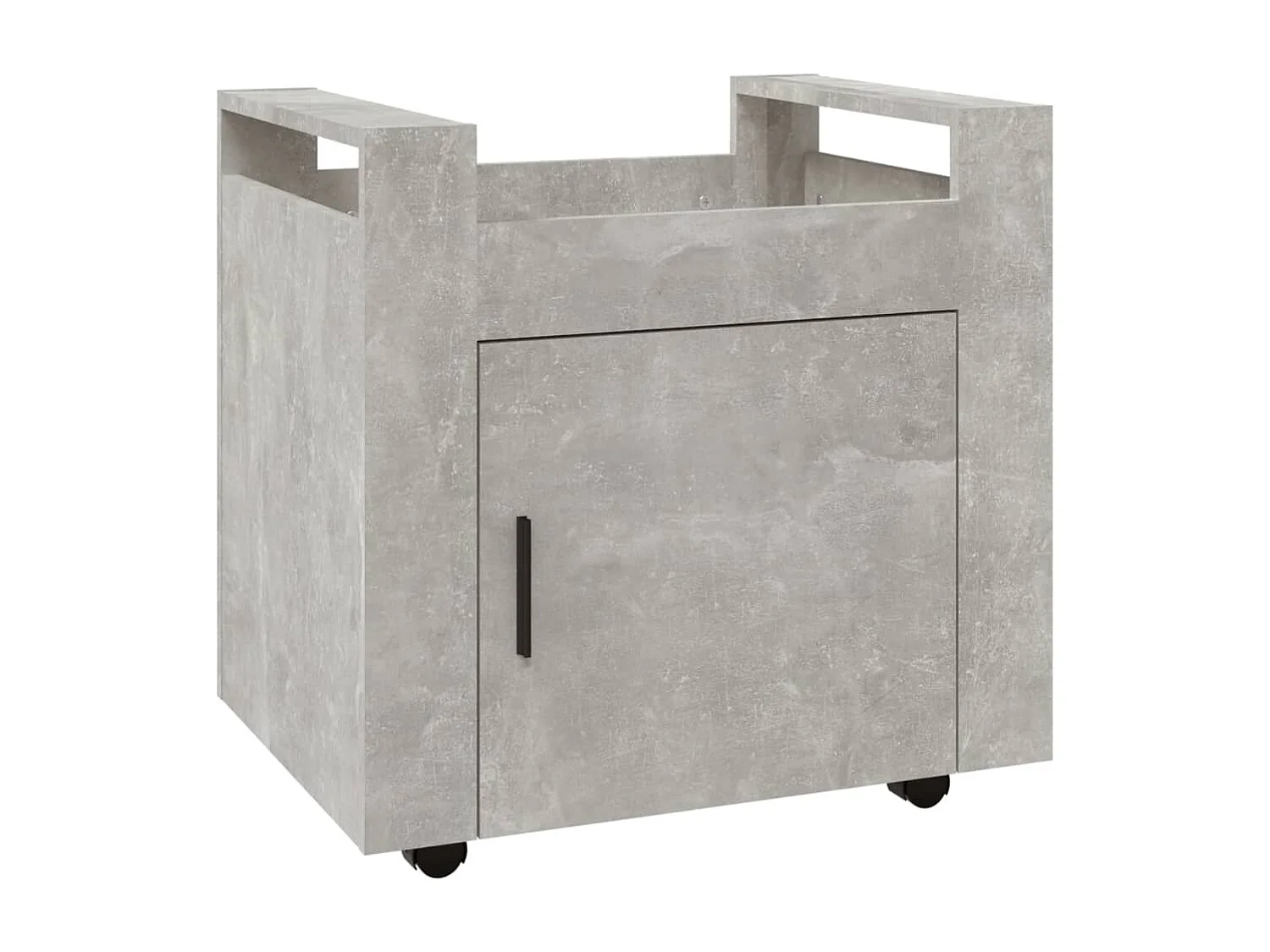 Bureaukastje 60x45x60 cm bewerkt hout betongrijs