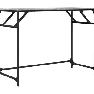Bureau 100x45x76 cm hout en gepoedercoat staal grijs sonoma Bureau 100x45x76 cm hout en gepoedercoat staal grijs sonoma