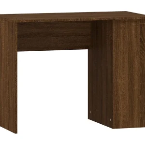 Bureau 100x55x75 cm bewerkt hout bruin eikenkleur Bureau 100x55x75 cm bewerkt hout bruin eikenkleur