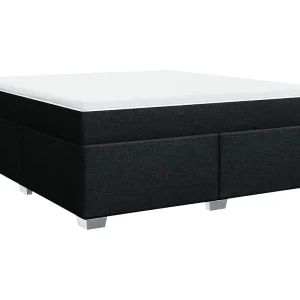 Boxspring met matras stof zwart 180×200 cm Boxspring met matras stof zwart 180×200 cm