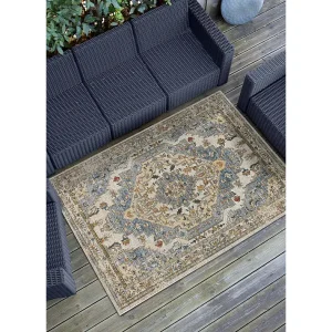 Buitentapijt – vintage – blaw – 160×230 cm – LUNA