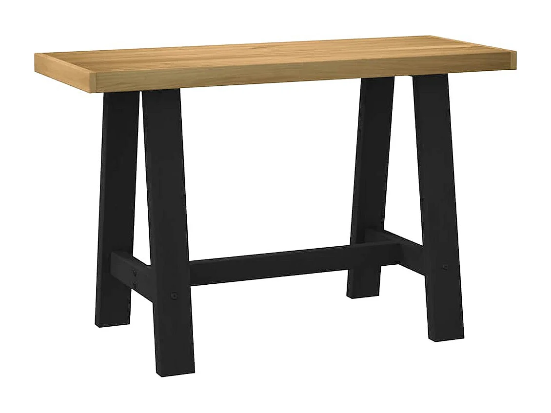 Bureau NOAIN A-vormige poten 120x50x75 cm massief hout