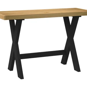 Bureau NOAIN X-vormige poten 120x50x75 cm massief hout Bureau NOAIN X-vormige poten 120x50x75 cm massief hout