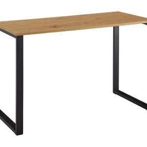 bureau eiken decor / zwart 120x60x76 cm design bureau eiken decor / zwart 120x60x76 cm design