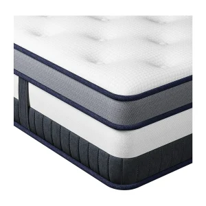 Boxtop matras 120x190cm, dikte 30cm, Nova Luxe Hybrid, pocketveren en traagschuim, 7-zone comfort, hoogwaardige meerlaagse matras Boxtop matras 120x190cm, dikte 30cm, Nova Luxe Hybrid, pocketveren en traagschuim, 7-zone comfort, hoogwaardige meerlaagse matras