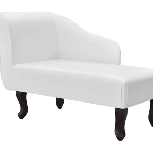 Chaise longue kunstleer wit Chaise longue kunstleer wit