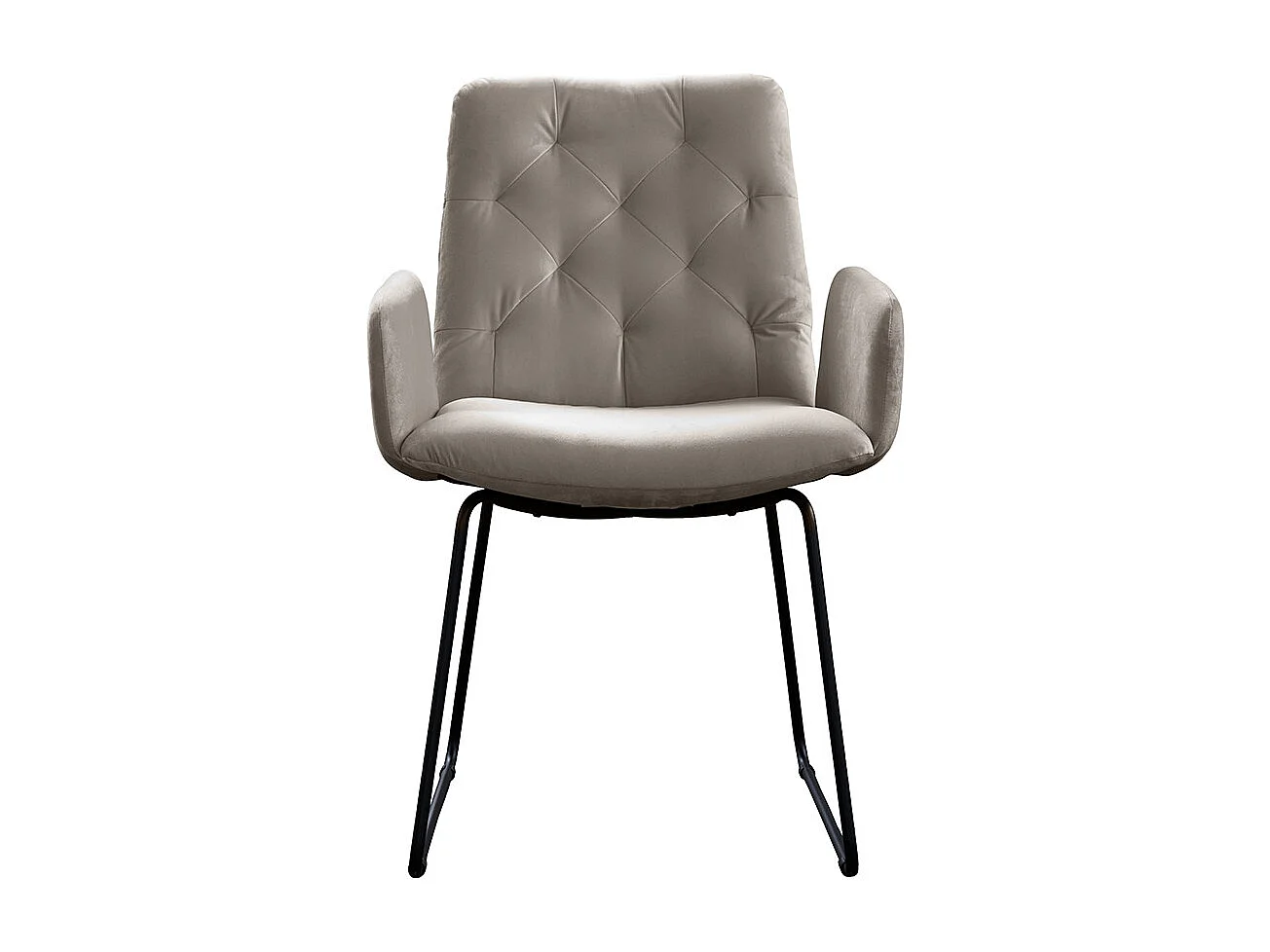 Leunstoel - Grijs Fluweel - NEW CHARME