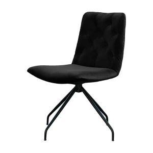 Leunstoel – Zwart Fluweel – CHARME