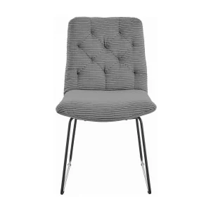 Gestoffeerde stoel – Grijs Koord – NEW CHARME
