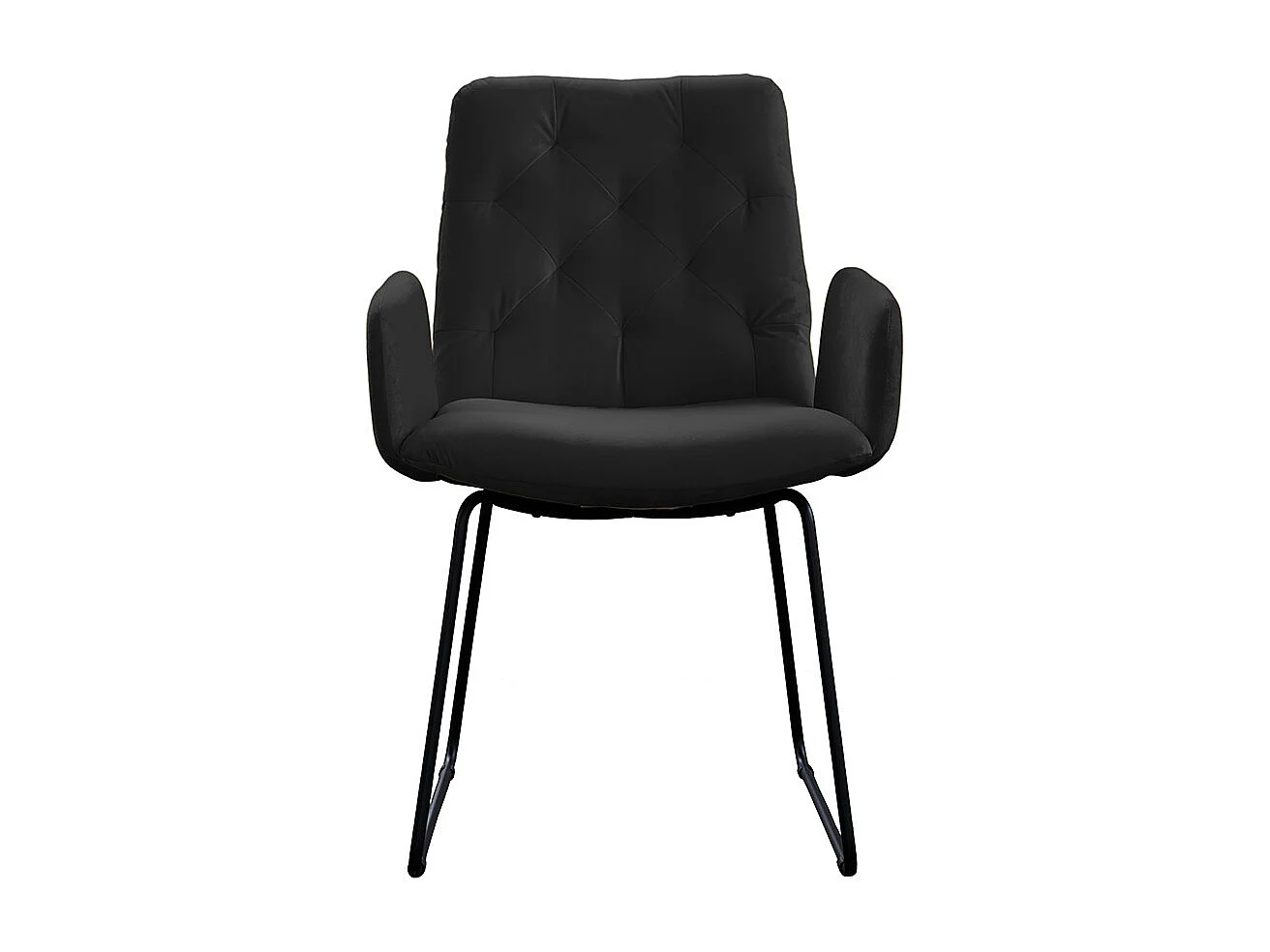 Leunstoel - Zwart Fluweel - NEW CHARME
