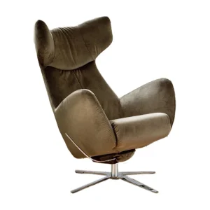 Draaibare fauteuil – Groen Fluweel – RANDY Draaibare fauteuil – Groen Fluweel – RANDY
