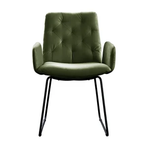Leunstoel – Groen Fluweel – NEW CHARME Leunstoel – Groen Fluweel – NEW CHARME