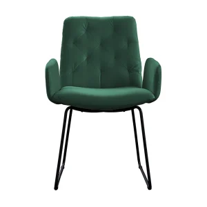 Leunstoel – Smaragdgroen Fluweel – NEW CHARME