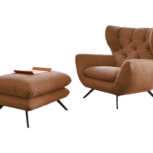 Oorfauteuil – Bruin Koord – CHARME Oorfauteuil – Bruin Koord – CHARME