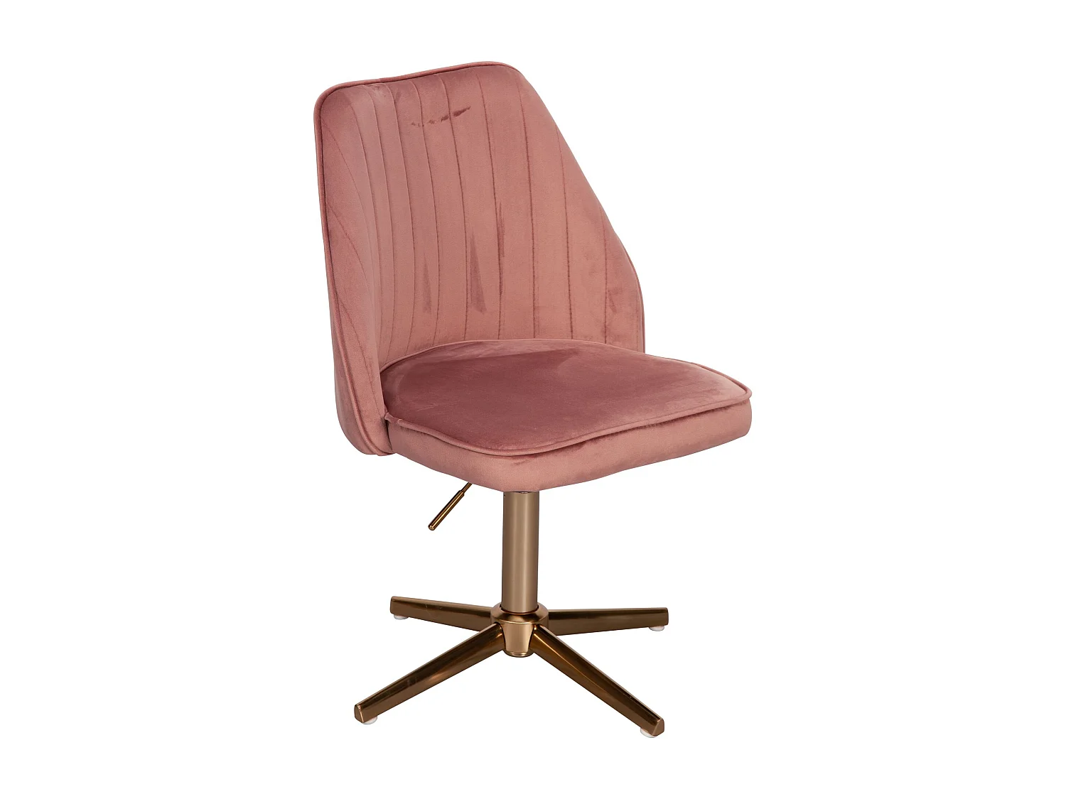 Bureaustoel Roze Fluweel Design Draaistoel met