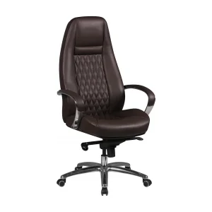bureaustoel AUSTIN echt leer bruine bureaustoel 120 KG bureaustoel AUSTIN echt leer bruine bureaustoel 120 KG
