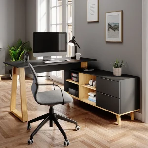 Bureau antraciet 138x60x77 nautica Bureau antraciet 138x60x77 nautica