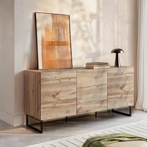 Buffetkast met 3 deuren – Kleur: naturel – CEVANIA