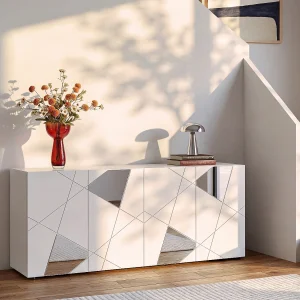 Buffetkast CANTIANO – 4 deuren – Witgelakt – Koop nu eenvoudig en goedkoop online Buffetkast CANTIANO – 4 deuren – Witgelakt – Koop nu eenvoudig en goedkoop online
