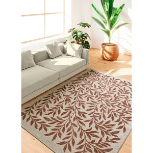 Buitentapijt – bloemmotieven – koper – 80×150 cm – LUA Buitentapijt – bloemmotieven – koper – 80×150 cm – LUA