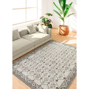 Buitentapijt – vintage – blauw / koper – 200×290 cm – LUA