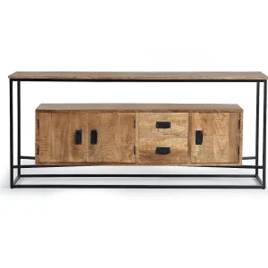 Buffet in manguier en metalen hout Buffet in manguier en metalen hout