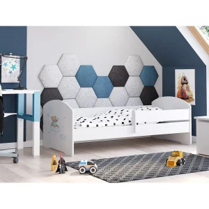 Cama Infantil com Colchão Luk Bar Bear KOBI Madeira MDF Multicor (140x70x15cm) Cama Infantil com Colchão Luk Bar Bear KOBI Madeira MDF Multicor (140x70x15cm)