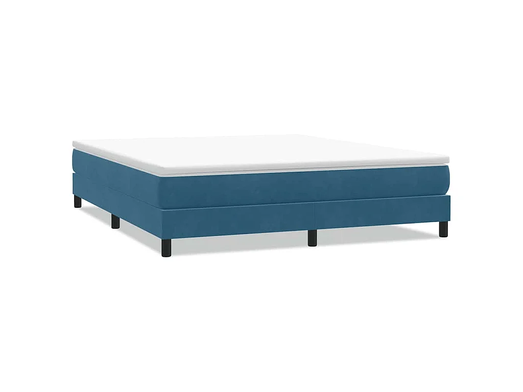 Boxspringbed zonder matras 180x220 cm fluweel donkerblauw