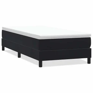 Boxspring zonder matras fluweel zwart 90×210 cm Boxspring zonder matras fluweel zwart 90×210 cm