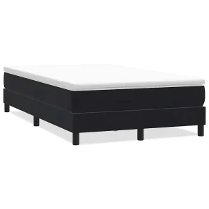 Boxspring zonder matras fluweel zwart 120×210 cm Boxspring zonder matras fluweel zwart 120×210 cm