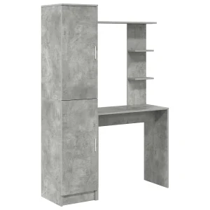 Bureau 2 pcs Beton Grijs Bureau 2 pcs Beton Grijs