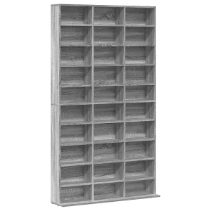 Cd-kast 102x23x177,5 cm bewerkt hout grijs sonoma eikenkleurig Cd-kast 102x23x177,5 cm bewerkt hout grijs sonoma eikenkleurig