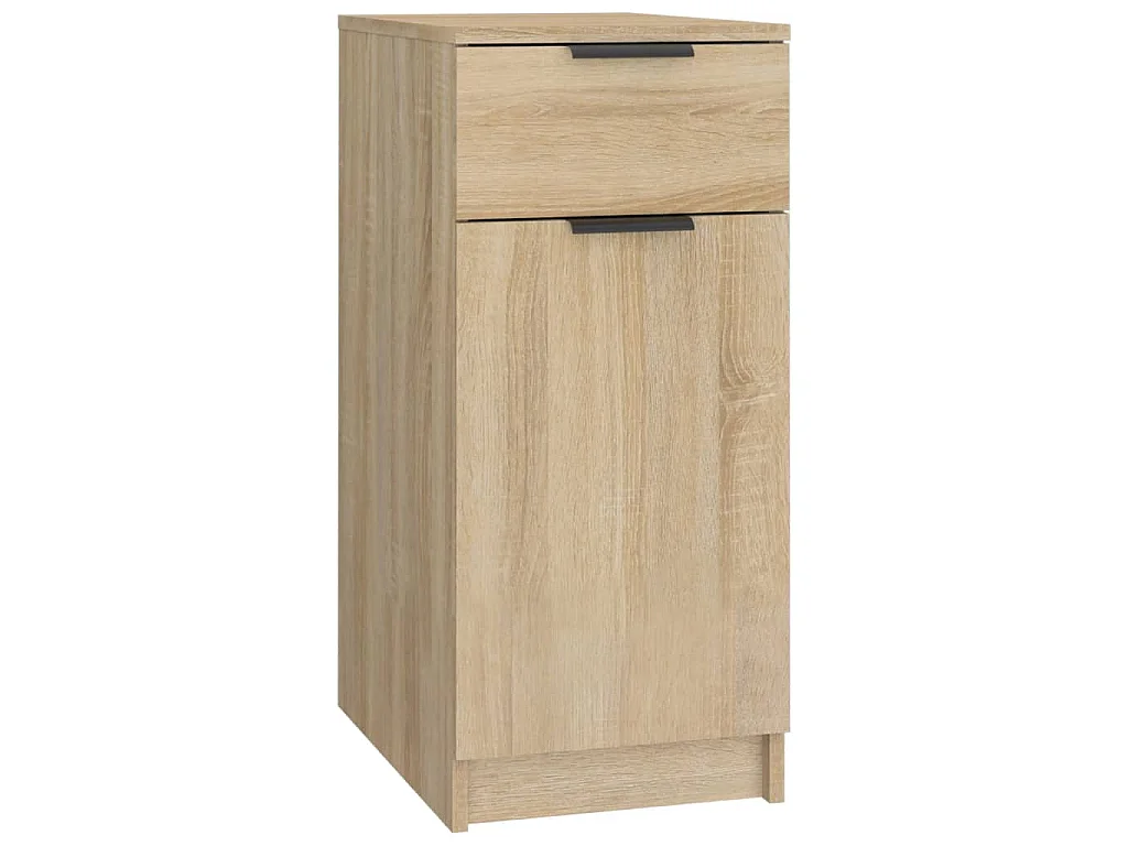 Bureaukast 33,5x50x75 cm bewerkt hout sonoma eikenkleurig