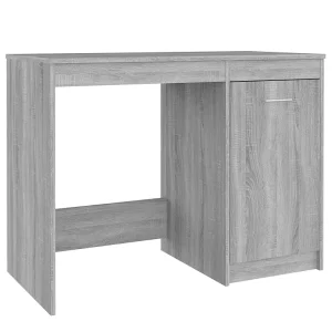 Bureau 100x50x76 cm bewerkt hout grijs sonoma eikenkleurig Bureau 100x50x76 cm bewerkt hout grijs sonoma eikenkleurig
