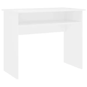 Bureau 90x50x74 cm bewerkt hout wit