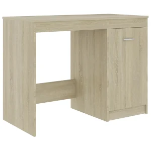 Bureau 100x50x76 cm bewerkt hout sonoma eikenkleurig Bureau 100x50x76 cm bewerkt hout sonoma eikenkleurig