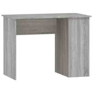 Bureau 100x55x75 cm bewerkt hout grijs sonoma eikenkleurig Bureau 100x55x75 cm bewerkt hout grijs sonoma eikenkleurig