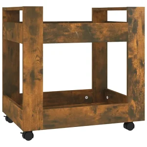 Bureaukastje 60x45x60 cm bewerkt hout gerookt eikenkleurig Bureaukastje 60x45x60 cm bewerkt hout gerookt eikenkleurig