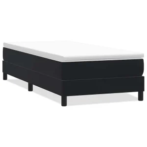 Boxspring zonder matras fluweel zwart 100×210 cm Boxspring zonder matras fluweel zwart 100×210 cm