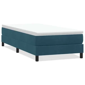 Boxspring zonder matras fluweel donkerblauw 100×210 cm Boxspring zonder matras fluweel donkerblauw 100×210 cm