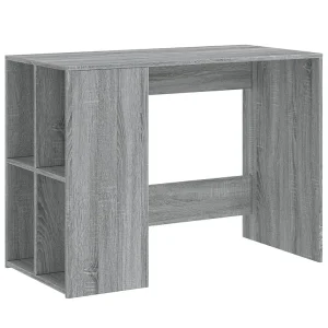 Bureau 102x50x75 cm bewerkt hout grijs sonoma eikenkleurig Bureau 102x50x75 cm bewerkt hout grijs sonoma eikenkleurig