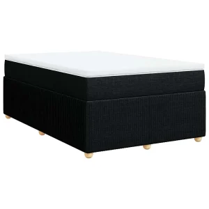Boxspring met matras stof zwart 120×190 cm Boxspring met matras stof zwart 120×190 cm