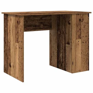 Bureau 100x55x75 cm bewerkt hout oud houtkleurig Bureau 100x55x75 cm bewerkt hout oud houtkleurig