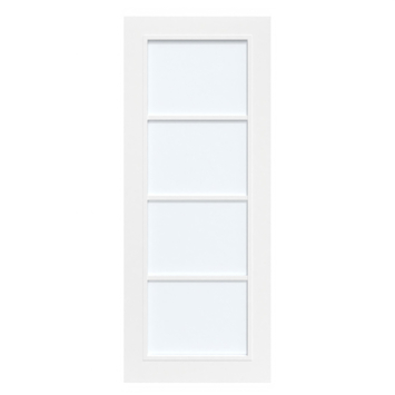 Arne & Bodil binnendeur ABB103 satijnglas – wit afgelakt – glaslat wit