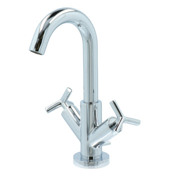 Absolut wastafelkraan Post 2-knops Chroom