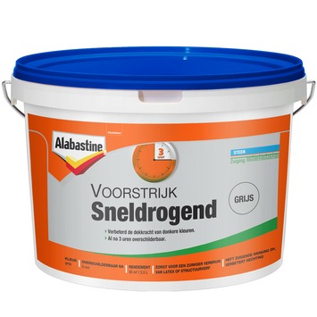 Alabastine voorstrijk sneldrogend grijs 2,5 liter