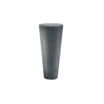 Waterform regenton Tubo 320L  graniet look 67 x 67 x 156 cm met plantenschaal