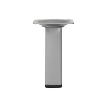 Duraline meubelpoot vierkant zilvergrijs 25×25 mm 10 cm