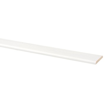 Afdeklijst grenen wit gegrond 5×37 mm 270 cm